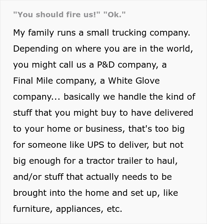 Logistics Partner Maliciously Complies And Quits After They Are Suggested To Do So If They Don't Like The New Rules Logistics Partner Maliciously Complies And Quits After They Are Suggested To Do So If They Don't Like The New Rules