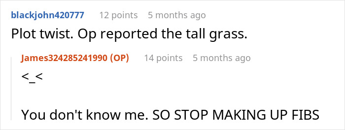 ‘Karen’ Neighbor Complains About How This Guy Doesn’t Mow Their Lawn ‘Properly’, Ends Up Regretting It ‘Karen’ Neighbor Complains About How This Guy Doesn’t Mow Their Lawn ‘Properly’, Ends Up Regretting It