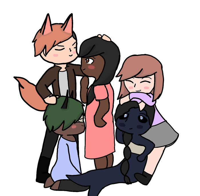 Some Quick Digital Art For My Poly Lesbian Story