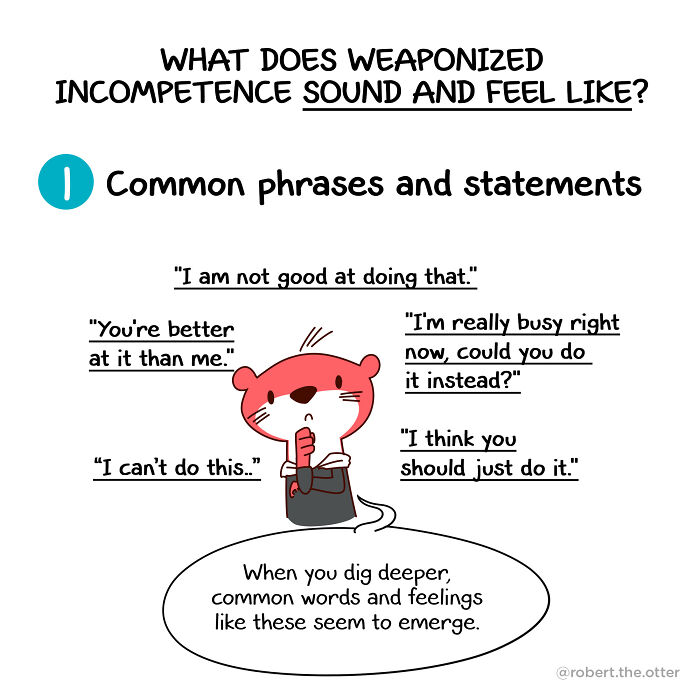 My Comic On How To Recognize And Handle Weaponized Incompetence