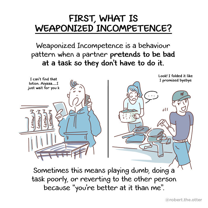 My Comic On How To Recognize And Handle Weaponized Incompetence