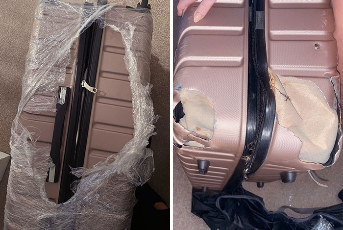 Two Weeks And A Half After I Land This Is How My Very Delayed Luggage Arrived With Things Missing