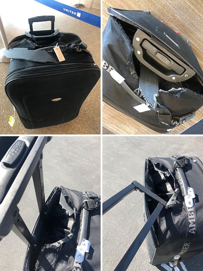 Be Aware. UA Completely Destroyed My Luggage