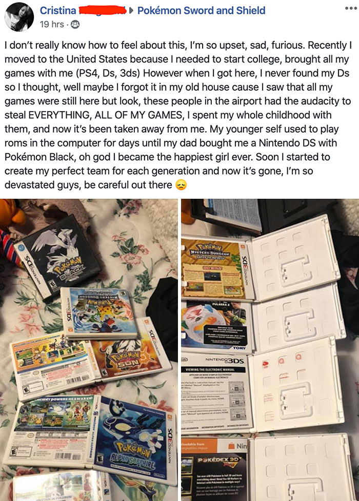 Stealing Video Games From Someone's Luggage