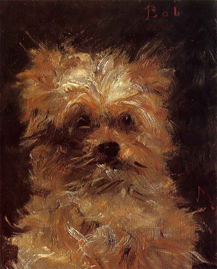 Head Of A Dog (1876) By Edouard Manet