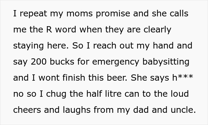 "My Aunt Sees The Can And Starts Screaming": Man Sick And Tired Of Always Having To Babysit Relatives At Family Events, Solves The Problem