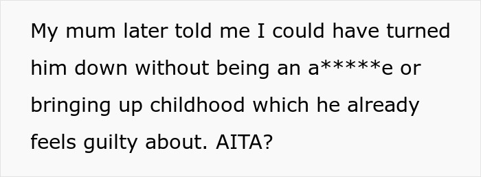 Woman Is Told She Shouldn&rsquo;t Have Brought Up Her Mistreatment In Childhood After Refusing To Give Her Stepfather A Loan
