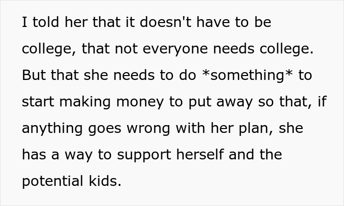 Daughter Reveals That Her Only Plan Is To Become A Stay-At-Home Mom And To Live With Parents Until Then, Her Mom Has None Of It