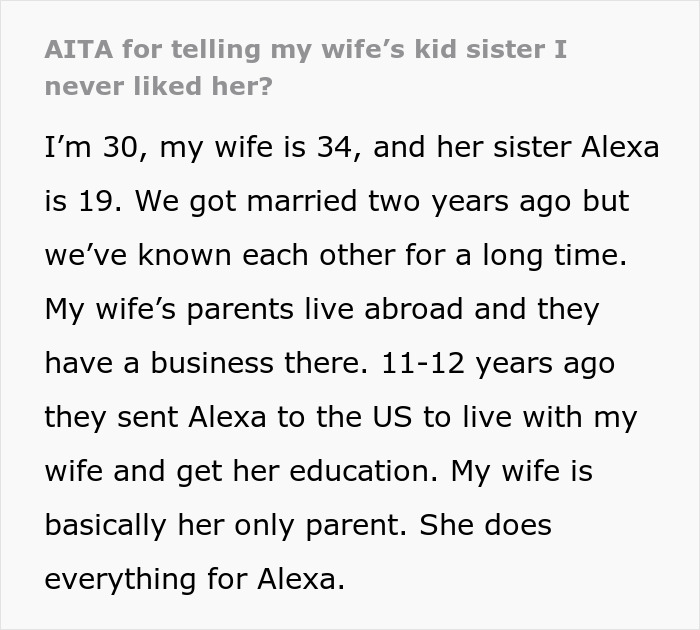 Man Tries To Be Nice To His Wife&rsquo;s Bratty Kid Sister And When She Turns 19, She Confesses That She Loves Him