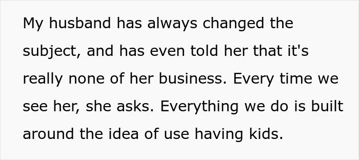 Childfree Woman Has Had Enough Of MIL Pushing For Kids, Finally Snaps And MIL Storms Off Crying, She Asks If She Went Too Far