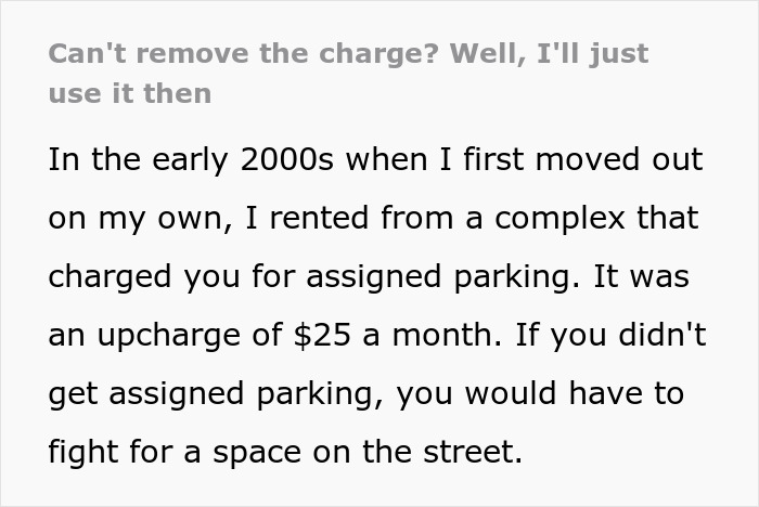Landlord Refuses To Cancel Tenant&rsquo;s Unused Parking Space Fee, Tenant Maliciously Complies And Begins To Use It To The Hilt