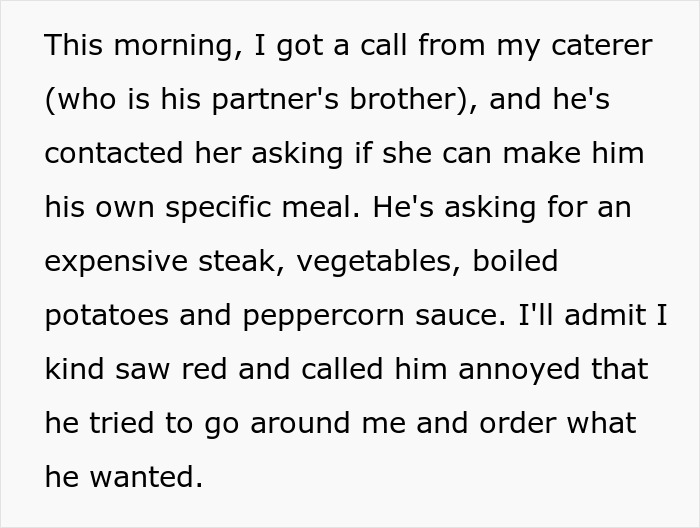 Bride-To-Be Gets Backed Online For Refusing To Alter Her Wedding Meals For A Nagging Guest