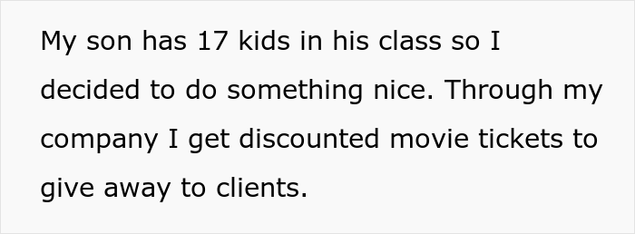 Parent Gives Their Son's Kindergarten Classmates Movie Vouchers, Calls Other Parents "Greedy" And "Cheap" After They Confront Them Parent Gives Their Son's Kindergarten Classmates Movie Vouchers, Calls Other Parents "Greedy" And "Cheap" After They Confront Them