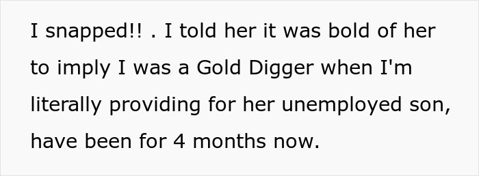 "I Snapped": Fiancé's Family Implies That This Woman Is A Gold Digger, So She "Exposes" His Unemployment At The Dinner Table "I Snapped": Fiancé's Family Implies That This Woman Is A Gold Digger, So She "Exposes" His Unemployment At The Dinner Table