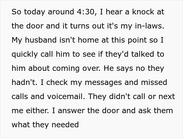 Manipulative In-Laws Refuse To Leave After Showing Up Uninvited, Their Son Doesn't Give In And Gets The Police To Remove Them From The Property