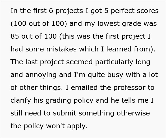 Professor Regrets His Grading System Policy After Student Maliciously Complies And Only Sends Him The Title Page For Their Assignment Professor Regrets His Grading System Policy After Student Maliciously Complies And Only Sends Him The Title Page For Their Assignment