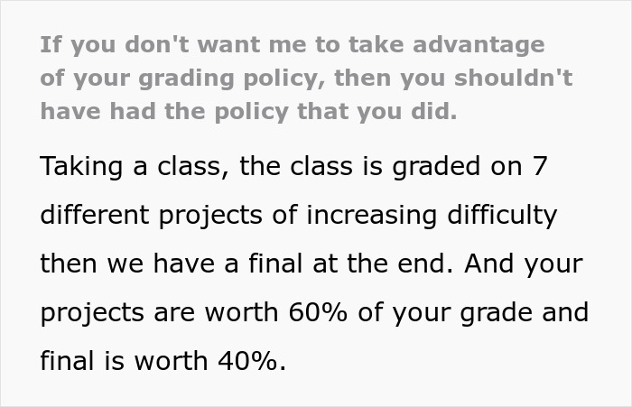 Professor Regrets His Grading System Policy After Student Maliciously Complies And Only Sends Him The Title Page For Their Assignment Professor Regrets His Grading System Policy After Student Maliciously Complies And Only Sends Him The Title Page For Their Assignment