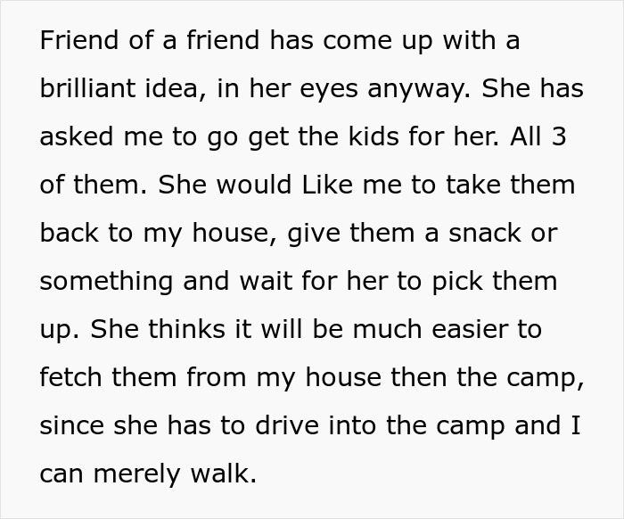 People Are Loving How This Childfree Woman Clapped Back At "Friend" After She Demanded She Pick Up Her Kids From Camp Every Day