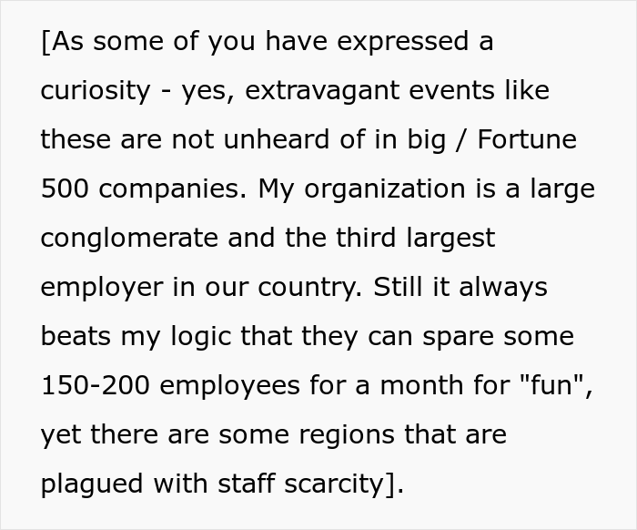 Employee Has Week-Long Planned Leave Canceled Due To Staff Shortage, Decides To Attend A Month-Long Company Event As Petty Revenge