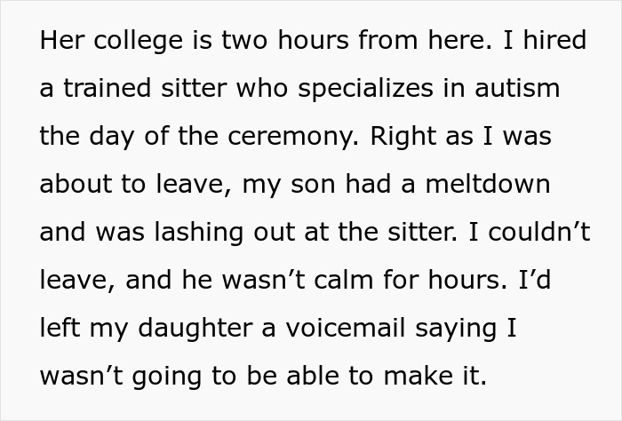 This Woman Doesn’t See Her Mom At Award Ceremony Because She Missed It To Be With Her Autistic Brother, Cuts All Ties With Her This Woman Doesn’t See Her Mom At Award Ceremony Because She Missed It To Be With Her Autistic Brother, Cuts All Ties With Her