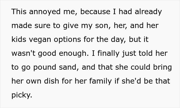 Mom &ldquo;Publicly Embarrasses&rdquo; Rude Vegan Daughter-In-Law At Thanksgiving