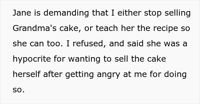 Woman The Only One Who Bothered To Learn Grandma&rsquo;s Secret Cake Recipe, Gets Called Out By Family As A Sellout After Going Commercial