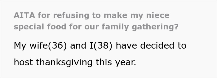 Man Refuses To Accommodate Niece&rsquo;s &ldquo;Special&rdquo; Diet For Thanksgiving, Divides The Family And The Internet