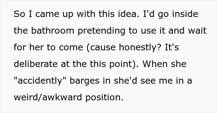 “My Husband Was Livid”: Woman Waits For Her MIL In The Bathroom In Weird Poses, Suspecting She Is Not Walking In On Her Accidentally “My Husband Was Livid”: Woman Waits For Her MIL In The Bathroom In Weird Poses, Suspecting She Is Not Walking In On Her Accidentally