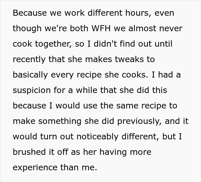 Guy Is Fed Up With Girlfriend's Cooking Because She Puts Her Own Twist On Recipes, Asks For Support Online But Receives A Reality Check Guy Is Fed Up With Girlfriend's Cooking Because She Puts Her Own Twist On Recipes, Asks For Support Online But Receives A Reality Check