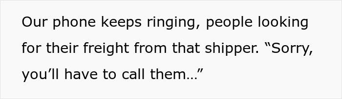 Logistics Partner Maliciously Complies And Quits After They Are Suggested To Do So If They Don't Like The New Rules Logistics Partner Maliciously Complies And Quits After They Are Suggested To Do So If They Don't Like The New Rules