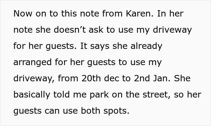 Karen Leaves A Note Saying That Her Guests Will Park In This Woman's Driveway, But She's Not Having It Karen Leaves A Note Saying That Her Guests Will Park In This Woman's Driveway, But She's Not Having It