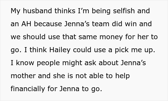 Woman Wants To Know If She&rsquo;s Wrong For Not Agreeing To Pay For Her Stepdaughter&rsquo;s Competition Trip