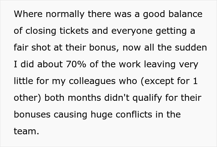 "Tell My Colleagues To Say Goodbye To Their Bonuses": New Manager Messes With Employee, Has To Watch The Workplace Crumble "Tell My Colleagues To Say Goodbye To Their Bonuses": New Manager Messes With Employee, Has To Watch The Workplace Crumble