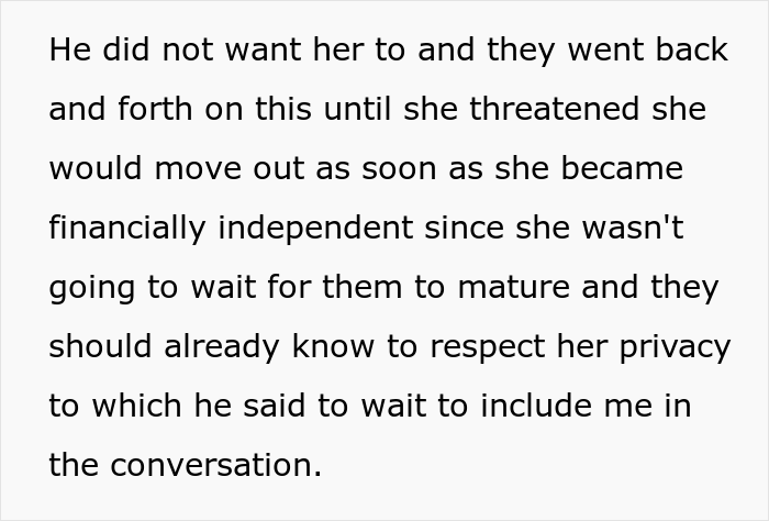 Internet Calls Out This Mother Who Doesn’t See The Problem With Her Daughter Complaining How Her Younger Brothers Keep Invading Her Privacy Internet Calls Out This Mother Who Doesn’t See The Problem With Her Daughter Complaining How Her Younger Brothers Keep Invading Her Privacy