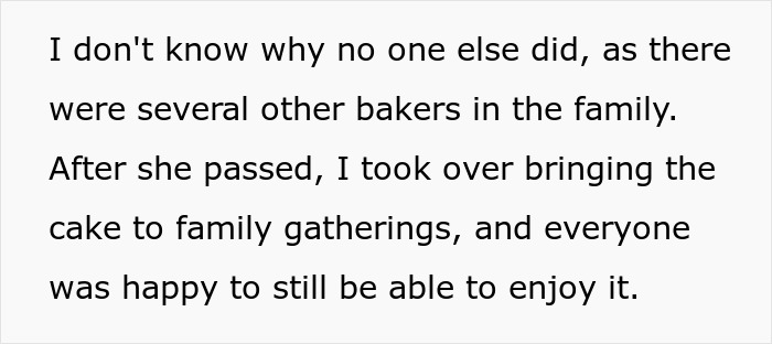 Woman The Only One Who Bothered To Learn Grandma&rsquo;s Secret Cake Recipe, Gets Called Out By Family As A Sellout After Going Commercial