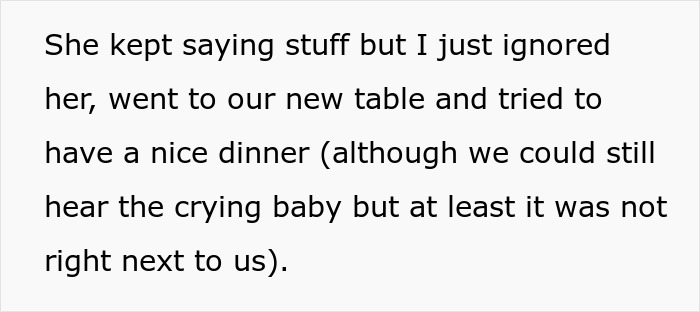 Mom Causes A Scene At A Restaurant After Overhearing That This Couple Wants To Switch Tables Due To Her Crying Baby Mom Causes A Scene At A Restaurant After Overhearing That This Couple Wants To Switch Tables Due To Her Crying Baby