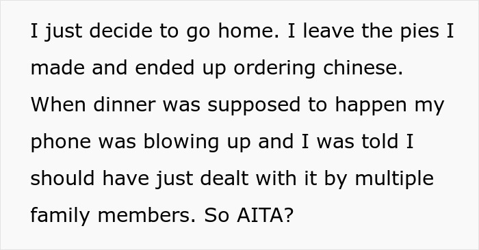Woman Knows Her Sister's Dog Hair Frequently Ends Up In Food, So She Turns Around And Leaves Thanksgiving Dinner When She Sees It There