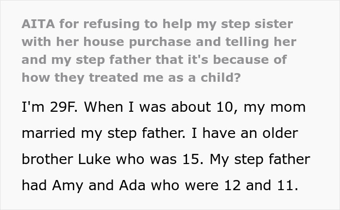 Woman Is Told She Shouldn&rsquo;t Have Brought Up Her Mistreatment In Childhood After Refusing To Give Her Stepfather A Loan