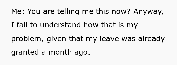 Employee Has Week-Long Planned Leave Canceled Due To Staff Shortage, Decides To Attend A Month-Long Company Event As Petty Revenge