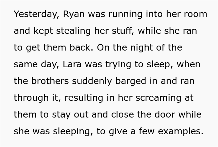 Internet Calls Out This Mother Who Doesn’t See The Problem With Her Daughter Complaining How Her Younger Brothers Keep Invading Her Privacy Internet Calls Out This Mother Who Doesn’t See The Problem With Her Daughter Complaining How Her Younger Brothers Keep Invading Her Privacy