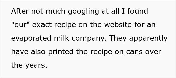 Person Wants To Expose To Mom That Their &lsquo;Secret Family Recipe&rsquo; Actually Came From The Side Of A Can