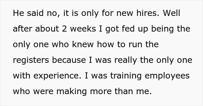 &ldquo;Only For New Hires? Fine&rdquo;: Manager Decides To Hire People At A Higher Rate Than Long-Standing Employees Earn, Gets A Dose Of Malicious Compliance