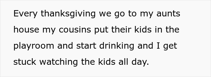Woman Is Sick Of Having To Watch Her Cousins&rsquo; Children At Thanksgiving Gatherings, Decides To Spend It At Her Boyfriend&rsquo;s