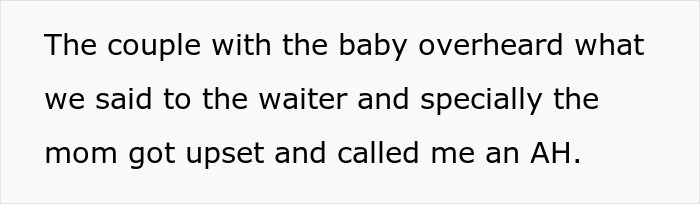 Mom Causes A Scene At A Restaurant After Overhearing That This Couple Wants To Switch Tables Due To Her Crying Baby Mom Causes A Scene At A Restaurant After Overhearing That This Couple Wants To Switch Tables Due To Her Crying Baby