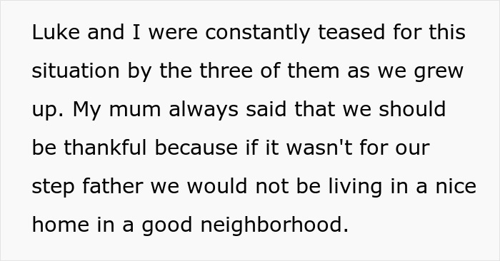 Woman Is Told She Shouldn&rsquo;t Have Brought Up Her Mistreatment In Childhood After Refusing To Give Her Stepfather A Loan