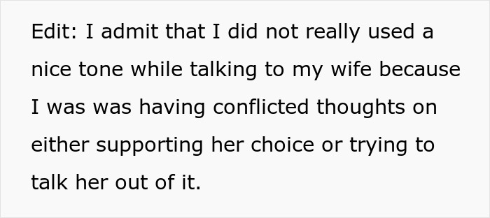 Woman Wants To Become A Stay-At-Home Mom, Husband Then Tells Her That She Would Have To Cover All The Housework While He Works, An Argument Ensues 