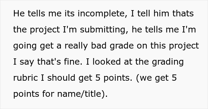 Professor Regrets His Grading System Policy After Student Maliciously Complies And Only Sends Him The Title Page For Their Assignment Professor Regrets His Grading System Policy After Student Maliciously Complies And Only Sends Him The Title Page For Their Assignment