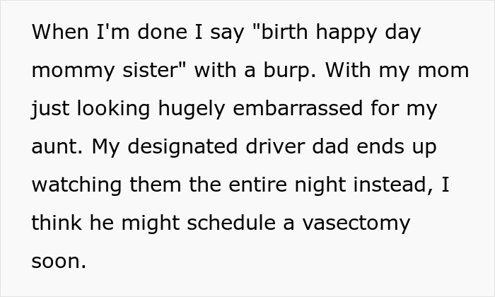 "My Aunt Sees The Can And Starts Screaming": Man Sick And Tired Of Always Having To Babysit Relatives At Family Events, Solves The Problem