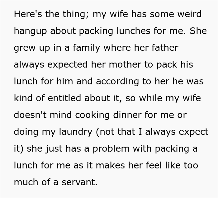 Guy Oversleeps For Work, Loses It After Seeing That His Wife Didn't Lift A Finger To Help Him With Lunch