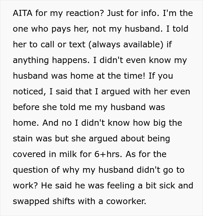 Woman Catches Babysitter Right After She Took A Shower At Their House, Blows Up At Her